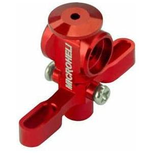 MICROHELI Main Rotor Hub w/Button, Red, Nano CP X