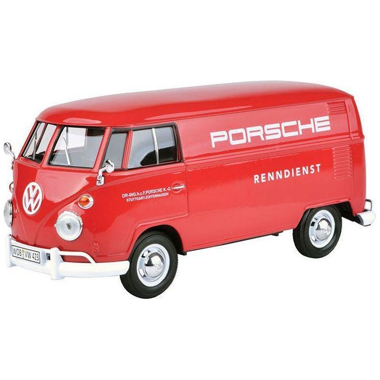 MOTORMAX 1/24 VW Type 2 (T1) Delivery Van Printed w/Porsche