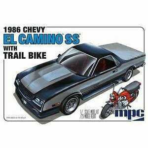 MPC 1/25 1986 Chevy El Camino SS w/Dirt Bike Plastic Kit