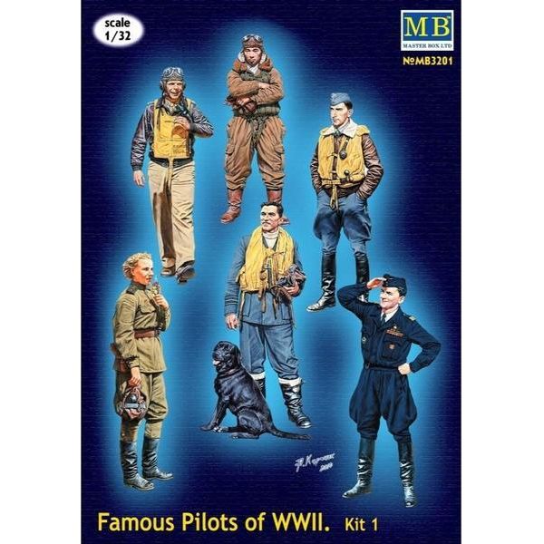 MASTER BOX 1/32 Famous Pilots of WWII Kit #1