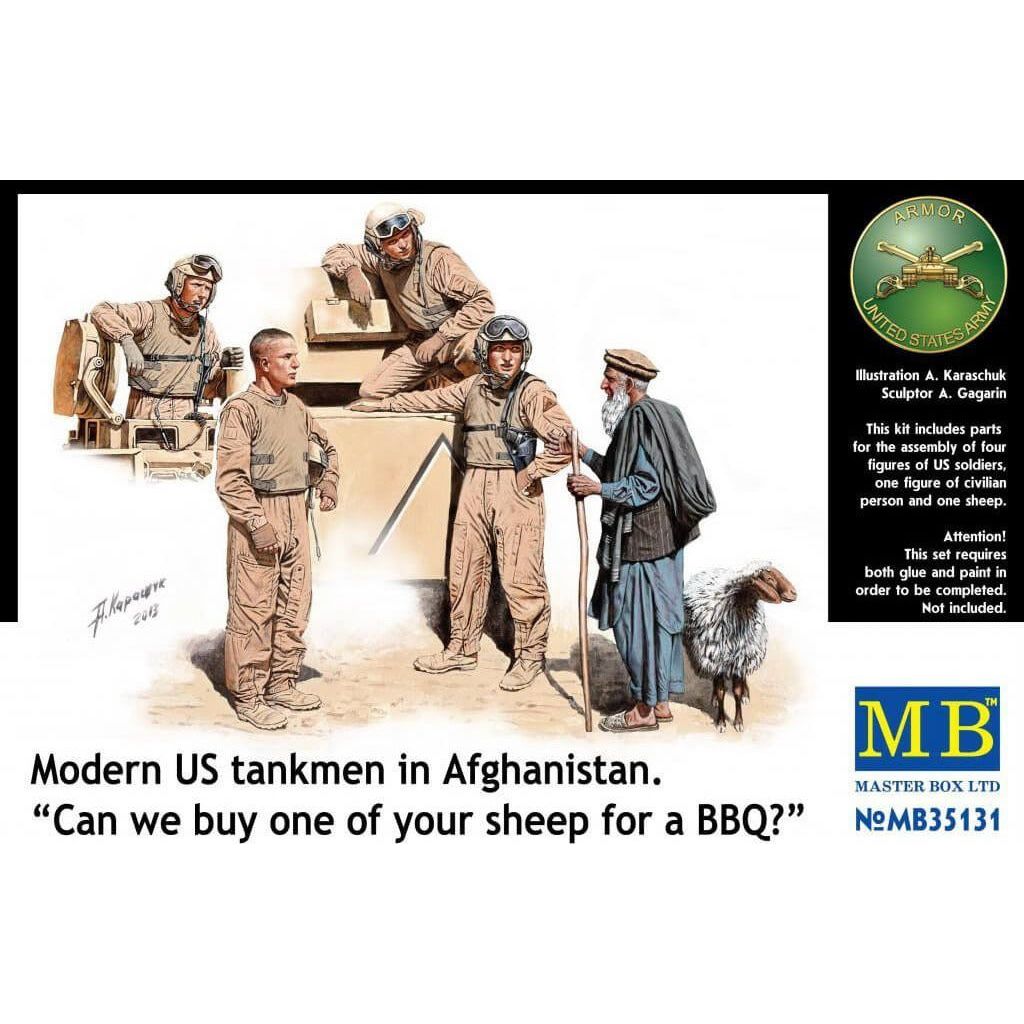 MASTER BOX 1/35 Modern US Tank Crew Afghanistan