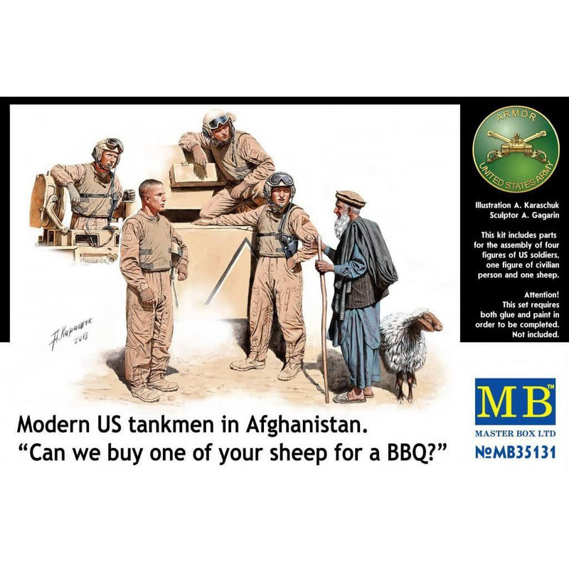 MASTER BOX 1/35 Modern US Tank Crew Afghanistan