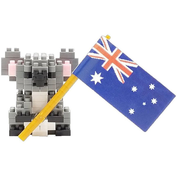 NANOBLOCK Koala with Flag