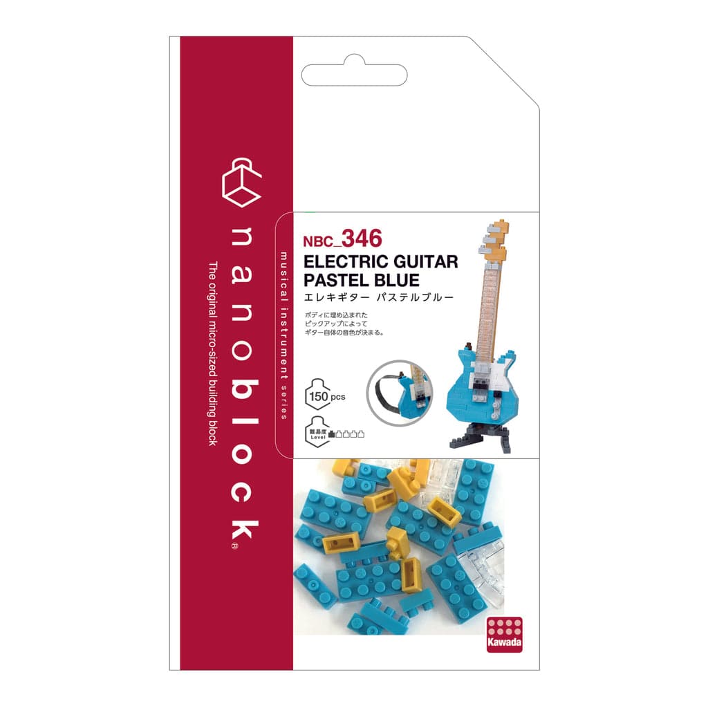 NANOBLOCK Electric Guitar Pastel Blue