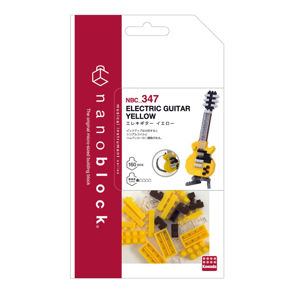 NANOBLOCK Electric Guitar Yellow