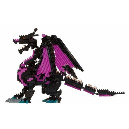 NANOBLOCK DX Dragon Purple & Black