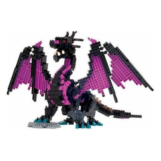 NANOBLOCK DX Dragon Purple & Black