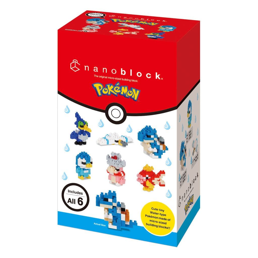 NANOBLOCK Mini Pokemon Box - 6 Designs, Water-Type