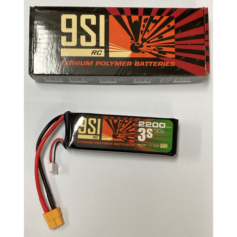 NINESTEPS 2200mAh 11.1V  30C 3 Cell LiPo Battery Soft Case (XT60 Plug)