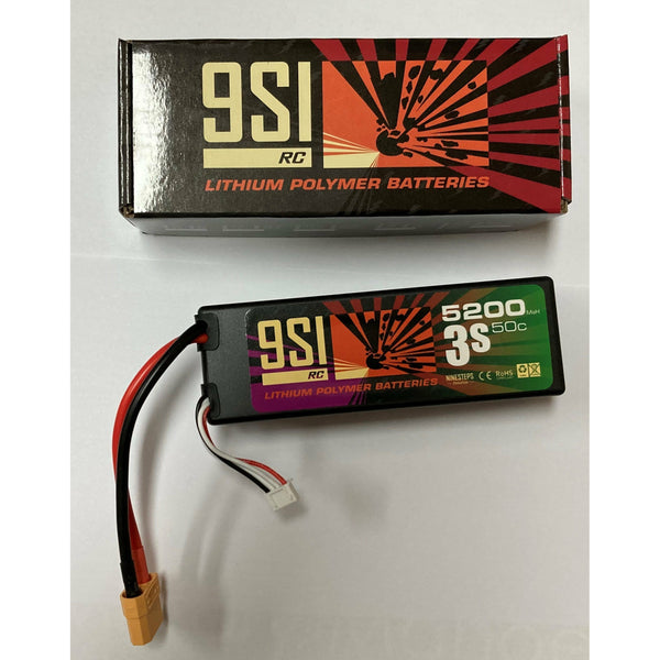NINESTEPS 5200mAh 11.1V 50C 3 Cell LiPo Battery Hard Case (XT90)