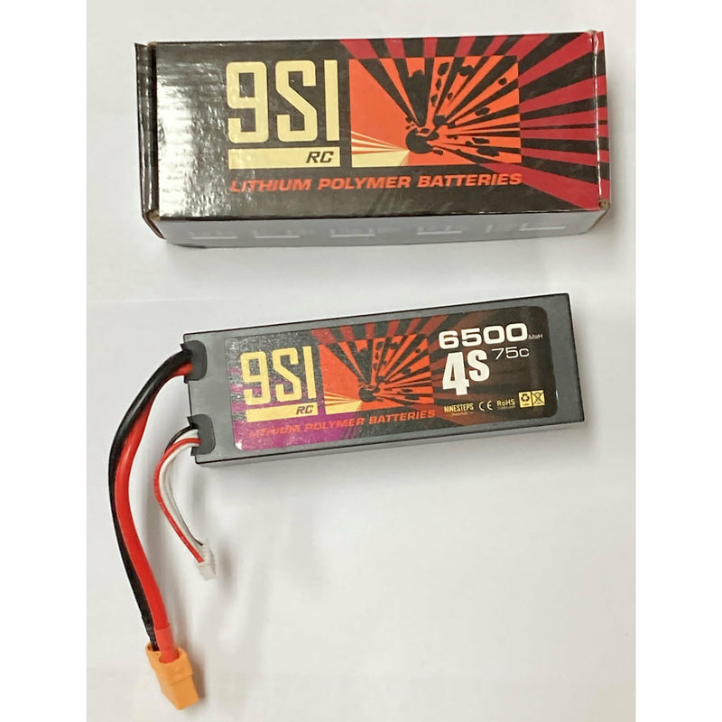 NINESTEPS 6500mAh 11.1V 75C 3 Cell LiPo Battery Hard Case (XT90)