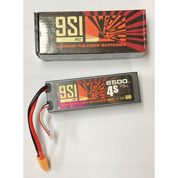NINESTEPS 6500mAh 14.8V 75C 4 Cell LiPo Battery Hard Case (XT90)