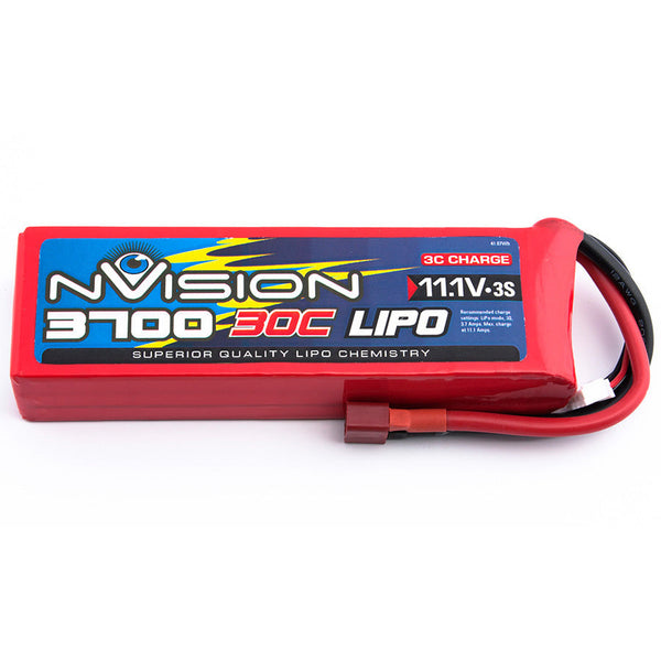 NVISION LiPo Battery 3700mAh 11.1V 30C 3S Soft Case