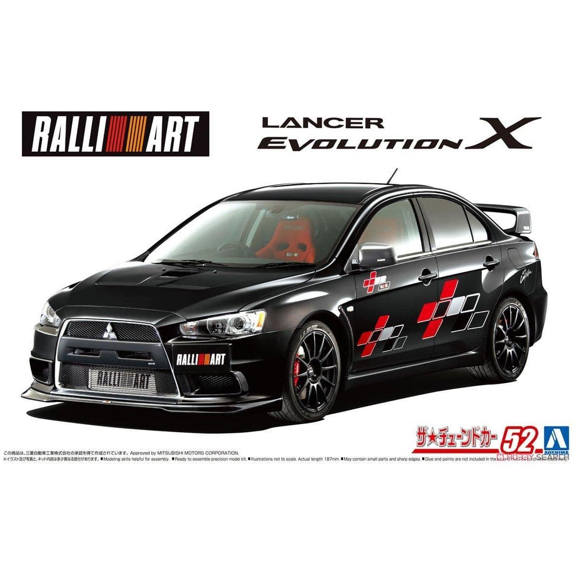 AOSHIMA 1/24 Ralliart Mitsubishi CZ4A Lancer Evolution X '07