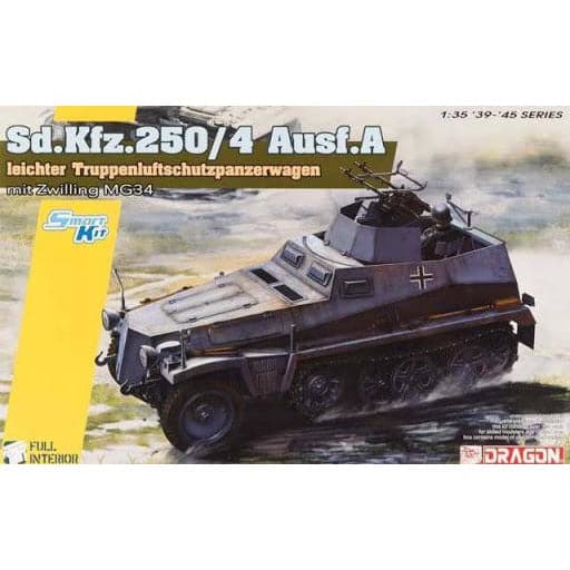 DRAGON 1/35 1/35 Sd.Kfz.250/4 Ausf A, leichter Truppenluftschützpanzerwagen mit Zwilling MG34