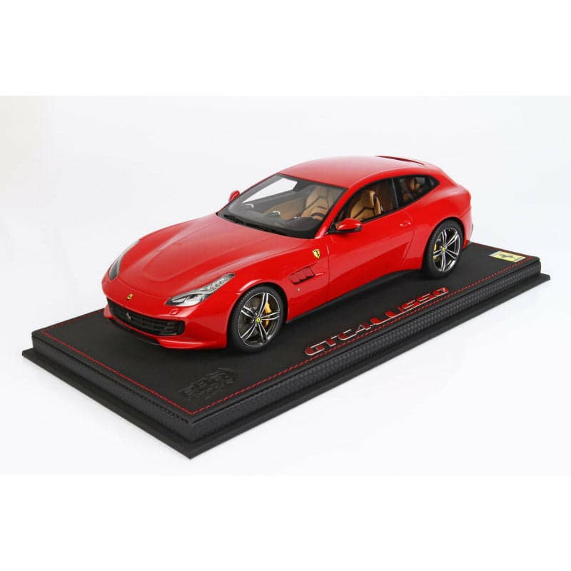 BBR 1/18 Ferrari GTC4Lusso Rosso Corsa with Display Case