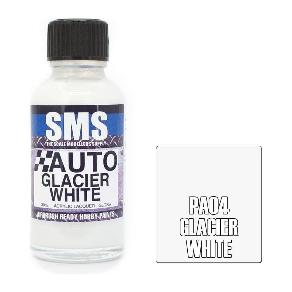 SMS Auto Colour Glacier White Acrylic Lacquer Gloss 30ml