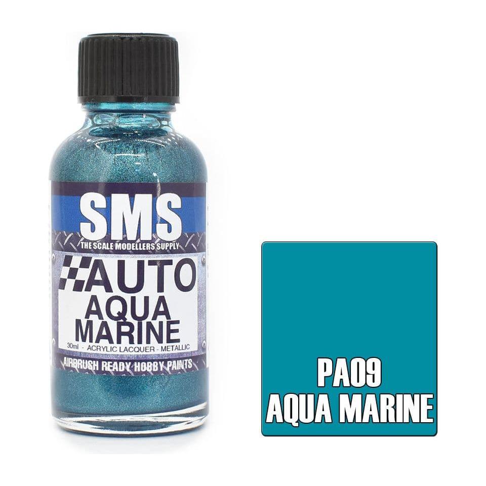 SMS Auto Colour Aqua Marine Acrylic Lacquer Metallic 30ml