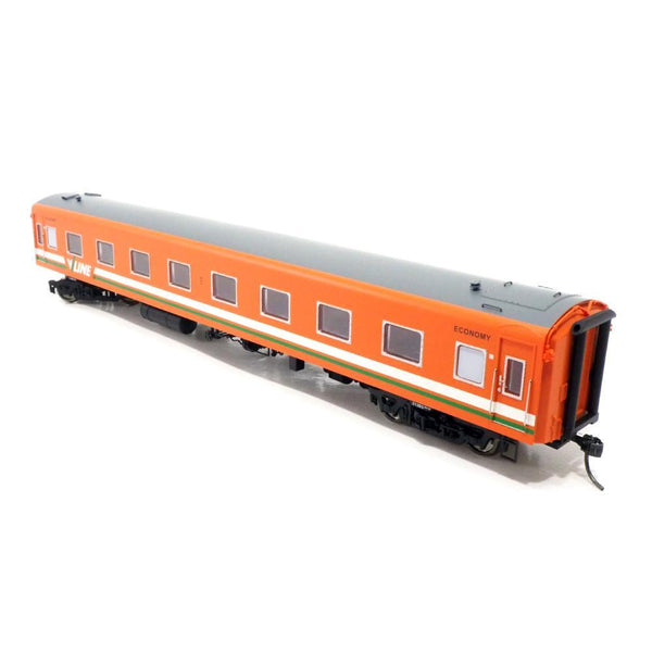 POWERLINE HO Victorian 'Z' Carriage V/Line 261BCZ Tangerine with Green and White Stripe Economy