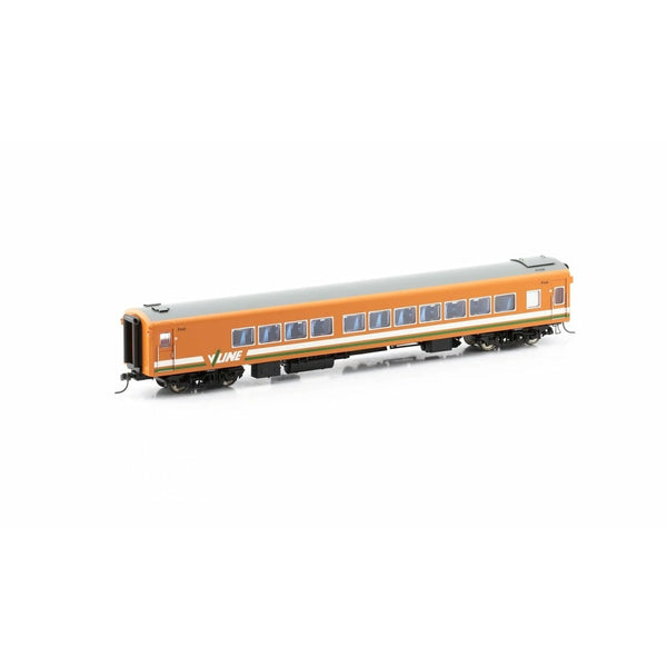 POWERLINE HO Victorian 'Z' Carriage V/Line 256ACZ Tangerine with Geeen and White Stripe First Class