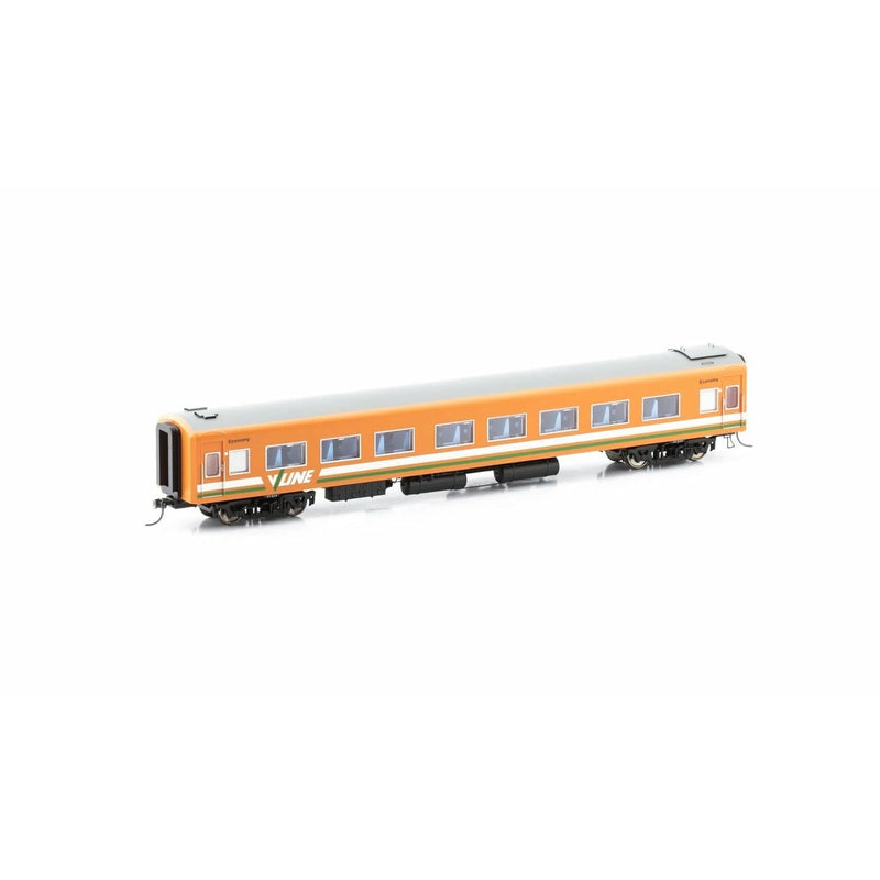 POWERLINE HO Victorian 'Z' Carriage V/Line 271BZS Tangerine with Green and White Stripe Economy