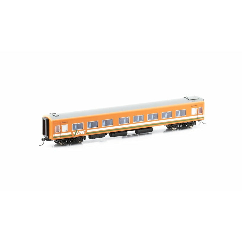 POWERLINE HO Victorian 'Z' Carriage V/Line 272BZS Tangerine with Green and White Stripe Economy