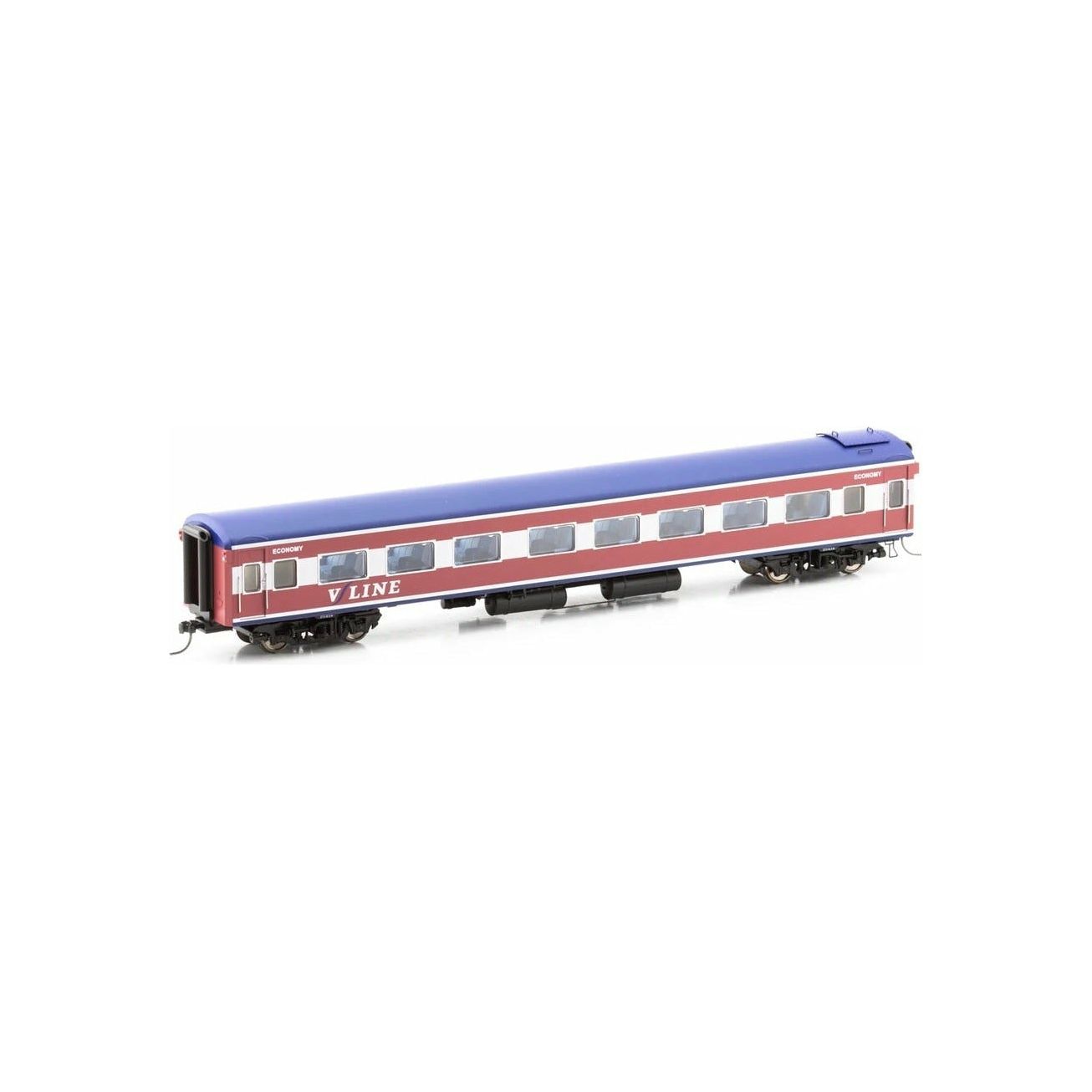 POWERLINE HO Victorian 'Z' Carriage V/Line Pass Corp VPC1 273BZN Maroon/White/Blue) Economy