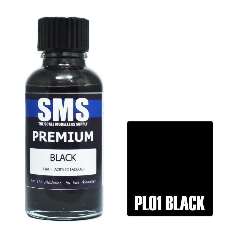 SMS Premium Black Acrylic Lacquer 30ml