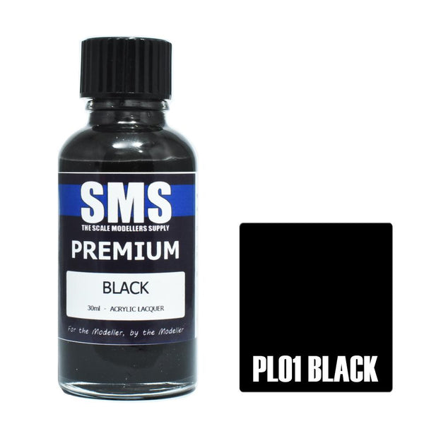 SMS Premium Black Acrylic Lacquer 30ml