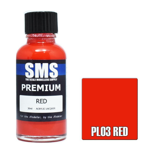 SMS Premium Red Acrylic Lacquer 30ml