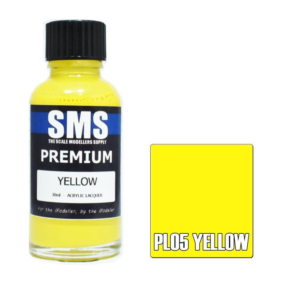 SMS Premium Yellow Acrylic Lacquer 30ml