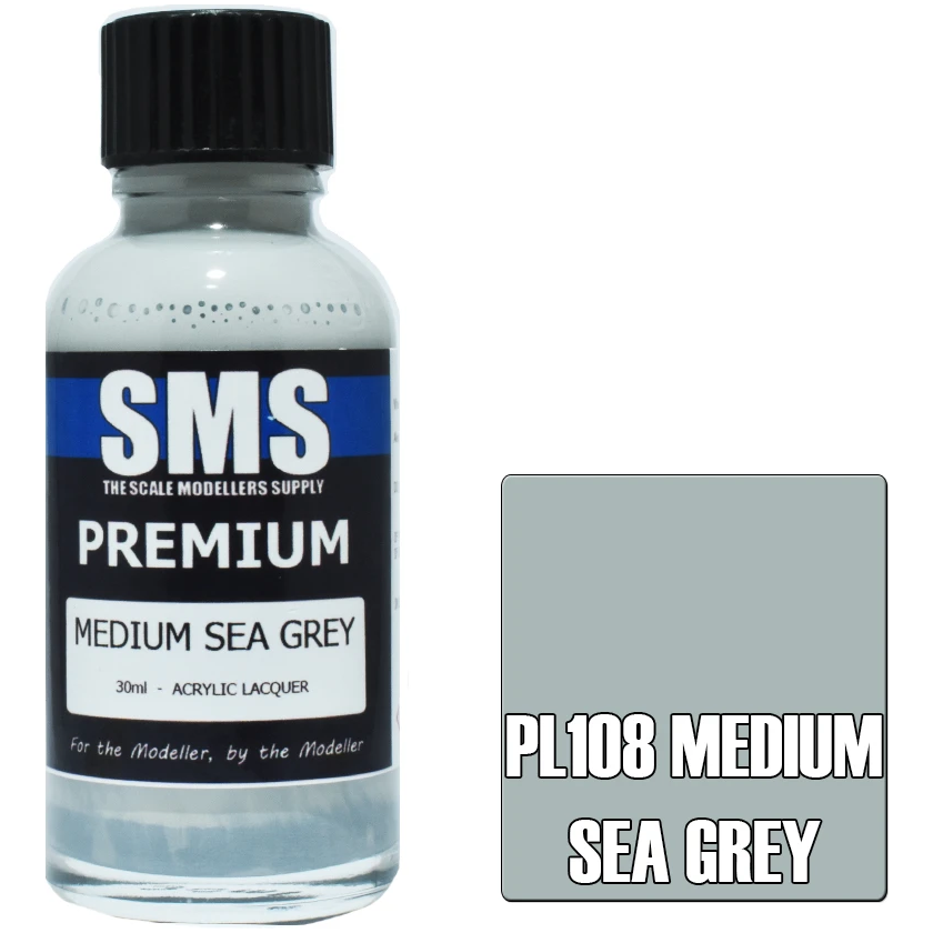 SMS Premium Medium Sea Grey Acrylic Lacquer 30ml