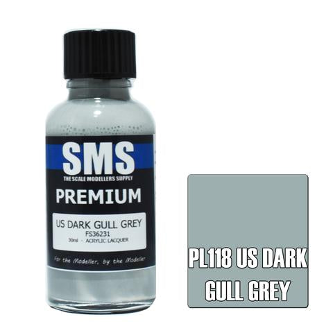 SMS Premium US Dark Gull Grey Acrylic Lacquer 30ml