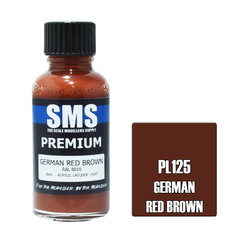SMS Premium German Red Brown RAL8010 Acrylic Lacquer 30ml