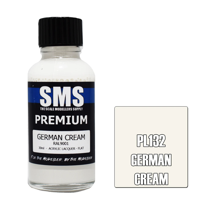 SMS Premium German Cream RAL9001 Acrylic Lacquer 30ml