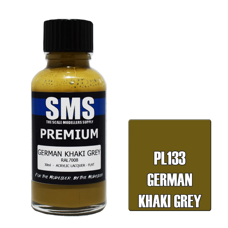 SMS Premium German Khaki Grey RAL7008 Acrylic Lacquer 30ml