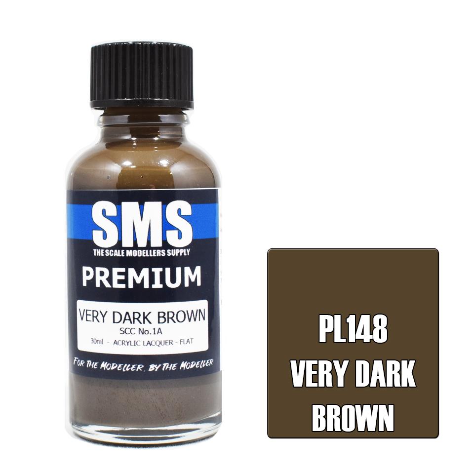 SMS Premium SCC No.1A Dark Brown Acrylic Lacquer 30ml