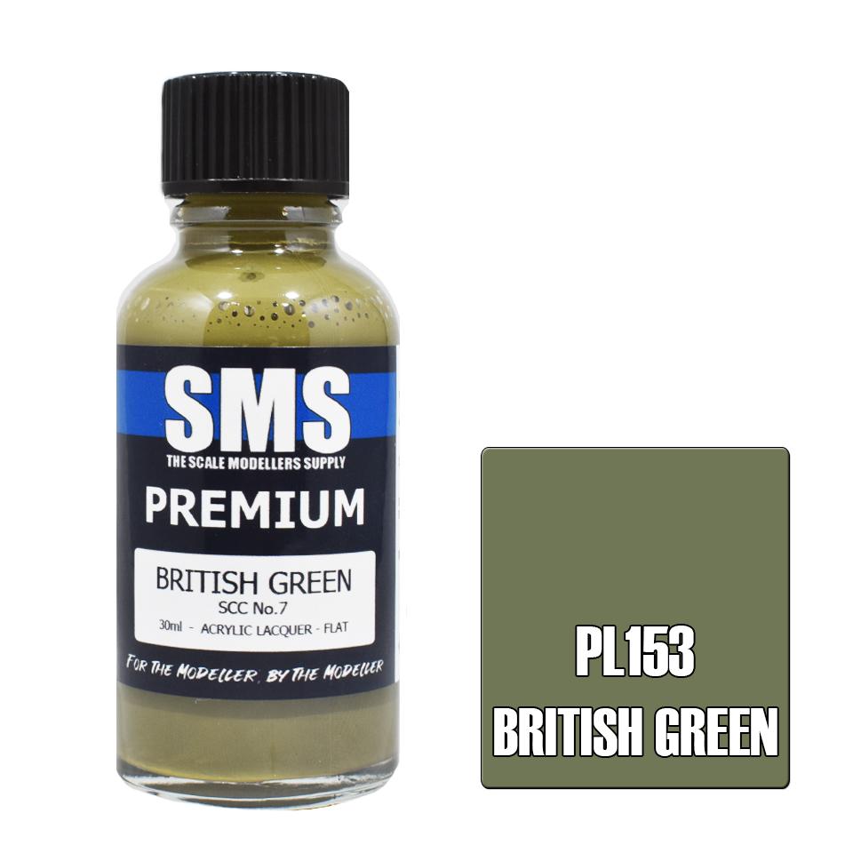 SMS Premium SCC No.7 Green Acrylic Lacquer 30ml