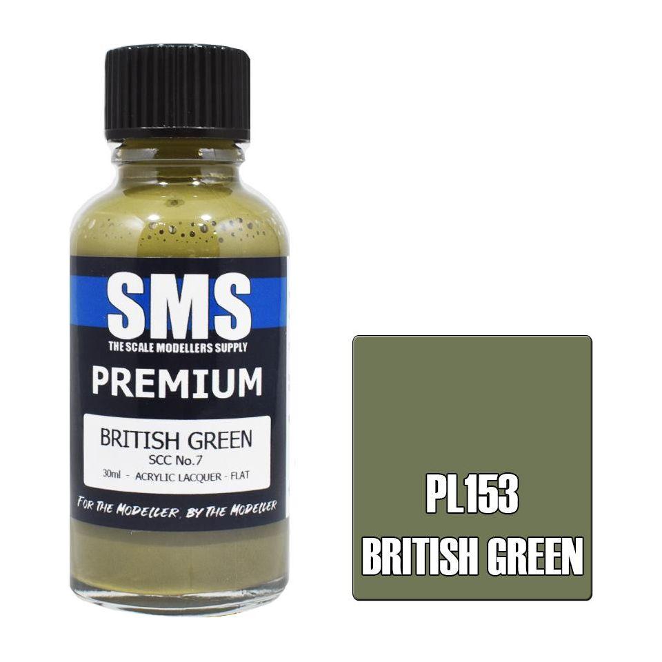 SMS Premium SCC No.7 Green Acrylic Lacquer 30ml