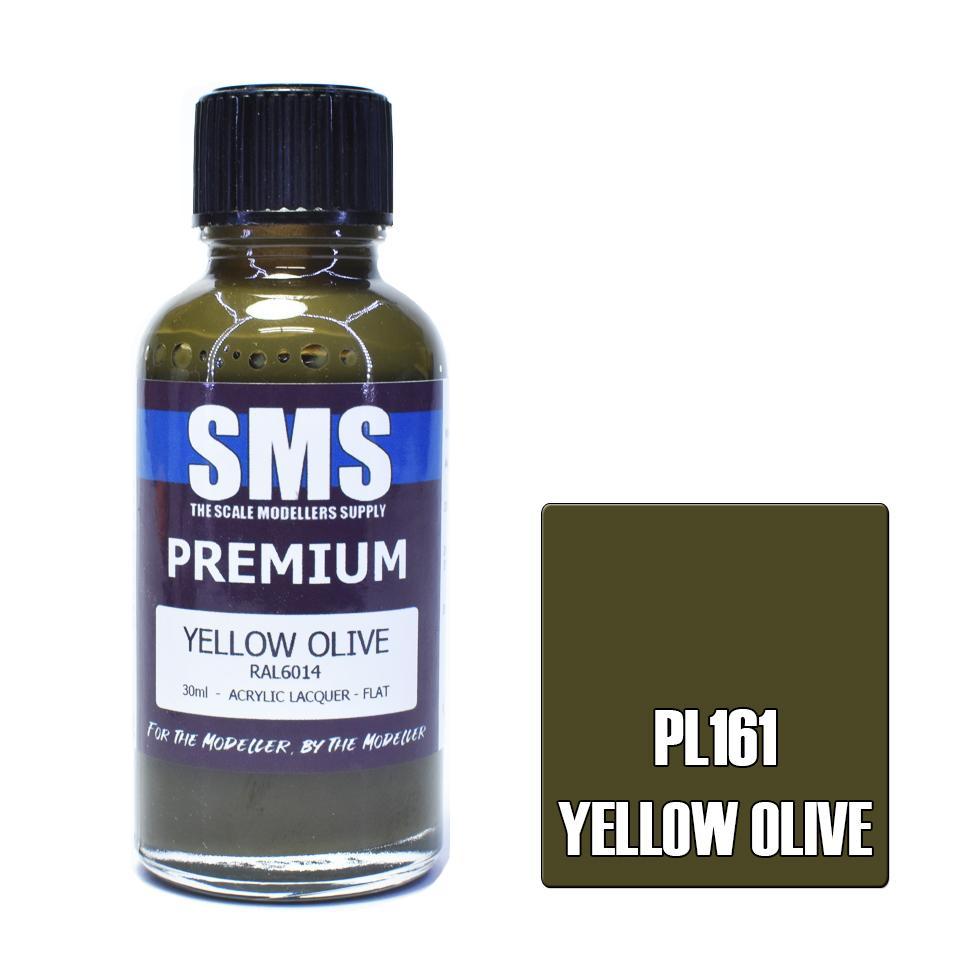 SMS Premium Yellow Olive RAL6014 Acrylic Lacquer 30ml