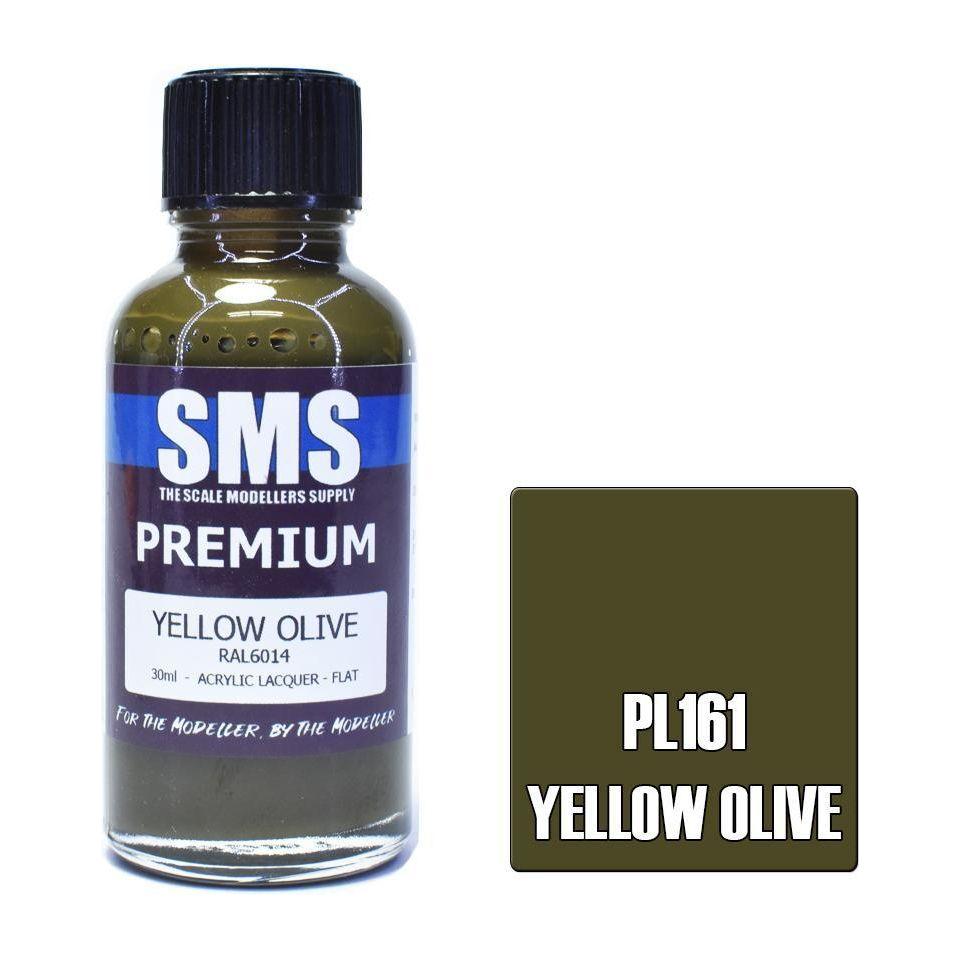 SMS Premium Yellow Olive RAL6014 Acrylic Lacquer 30ml