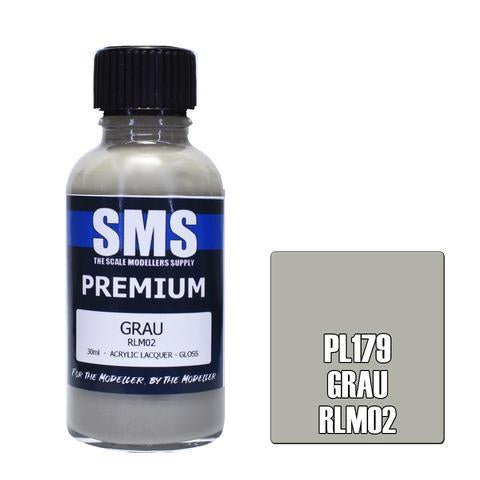 SMS Premium Grau RLM02 Acrylic Lacquer 30ml