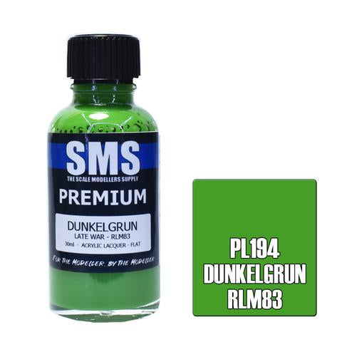 SMS Premium Dunkelgrun RLM83 Late War Acrylic Lacquer 30ml