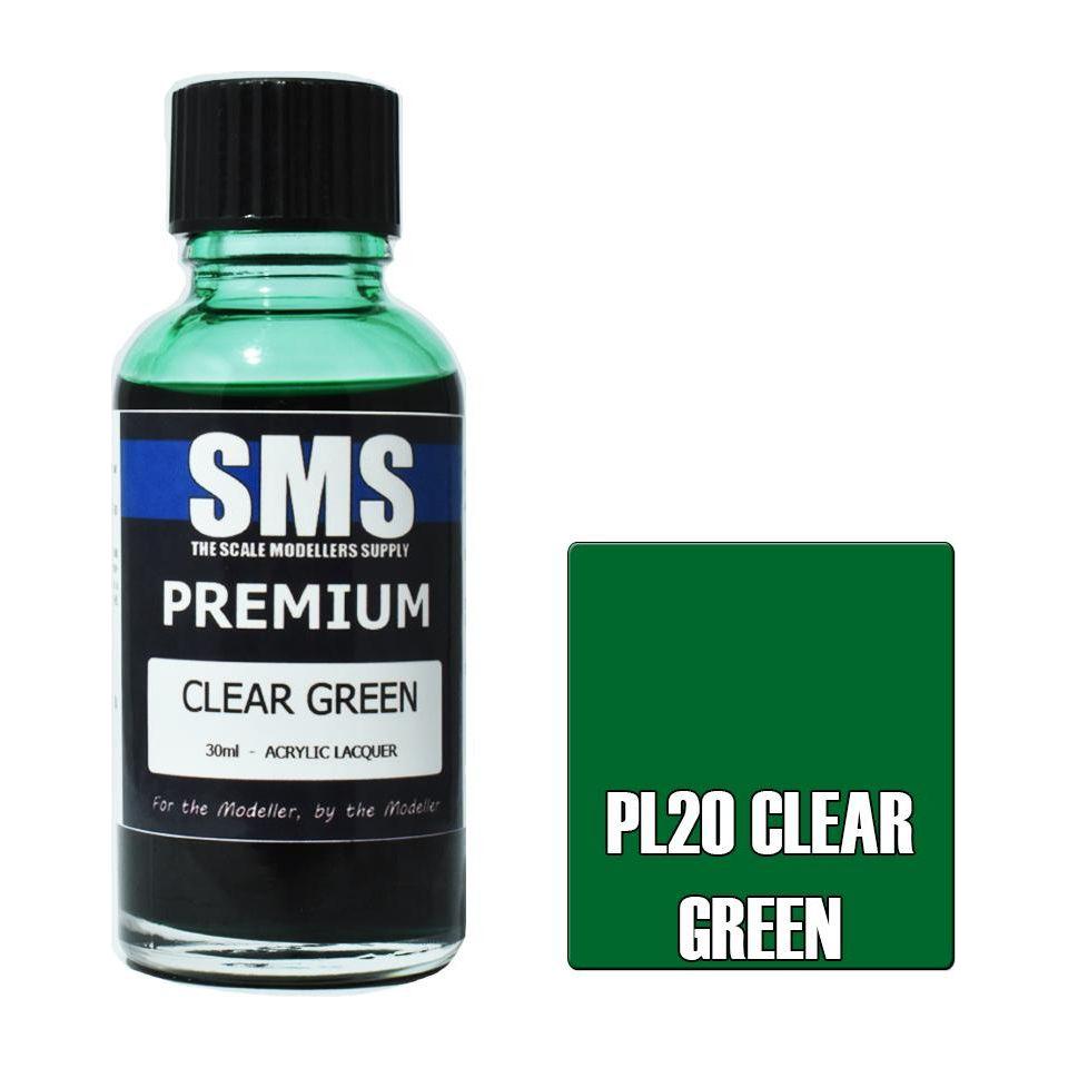 SMS Premium Clear Green Acrylic Lacquer 30ml