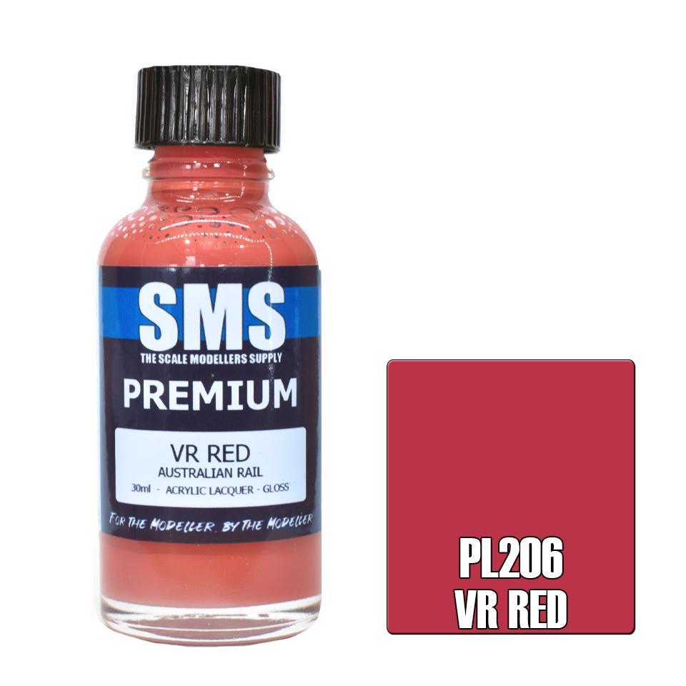 SMS Premium VR Red (Australian Rail) Acrylic Lacquer 30ml