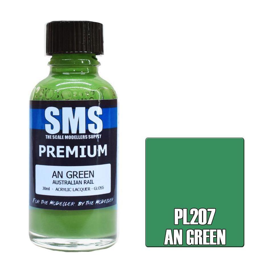 SMS Premium AN Green (Australian Rail) Acrylic Lacquer 30ml