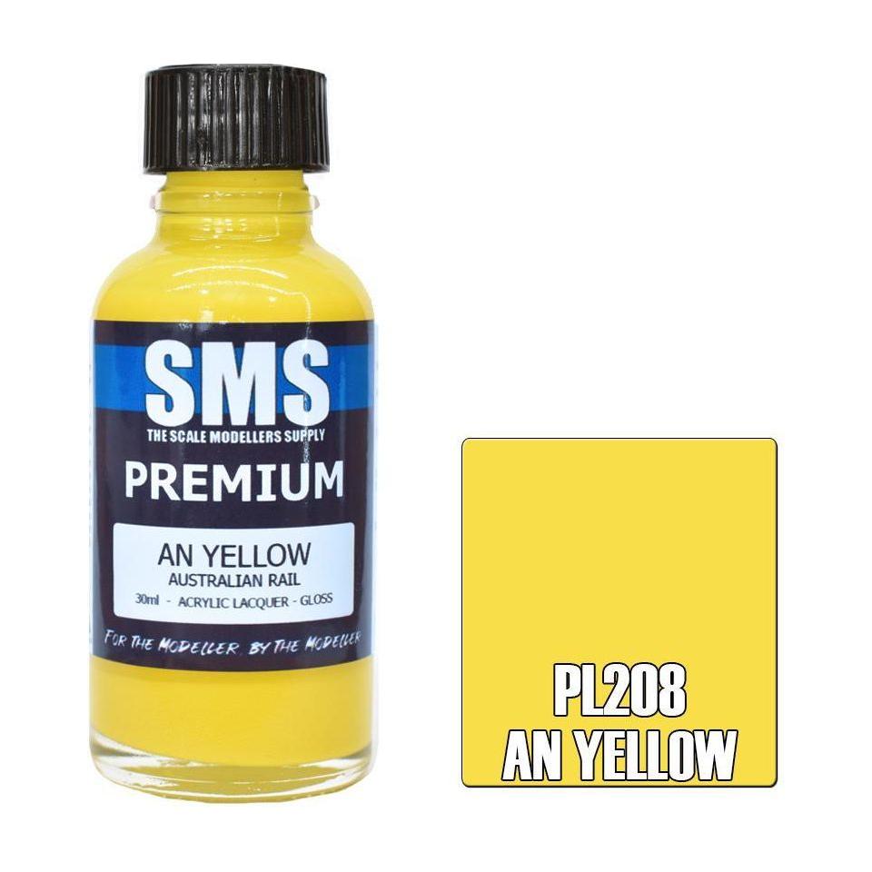 SMS Premium AN Yellow (Australian Rail) Acrylic Lacquer 30m