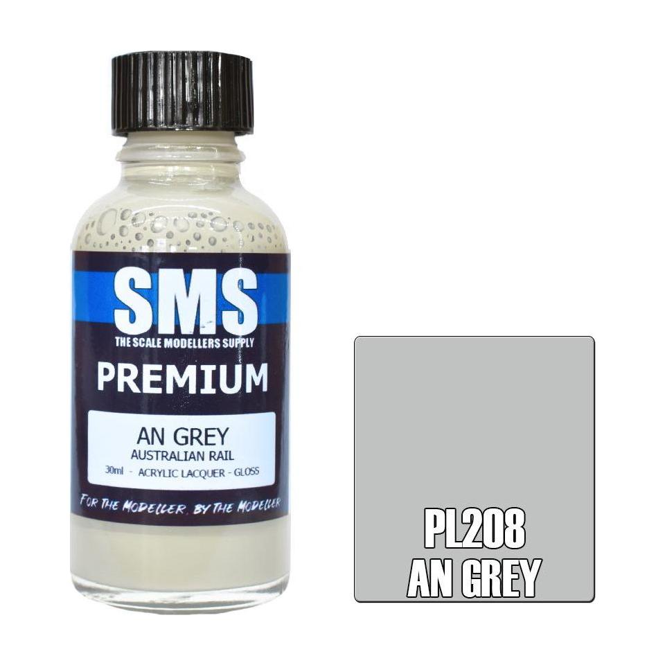 SMS Premium AN Grey (Australian Rail) Acrylic Lacquer 30ml