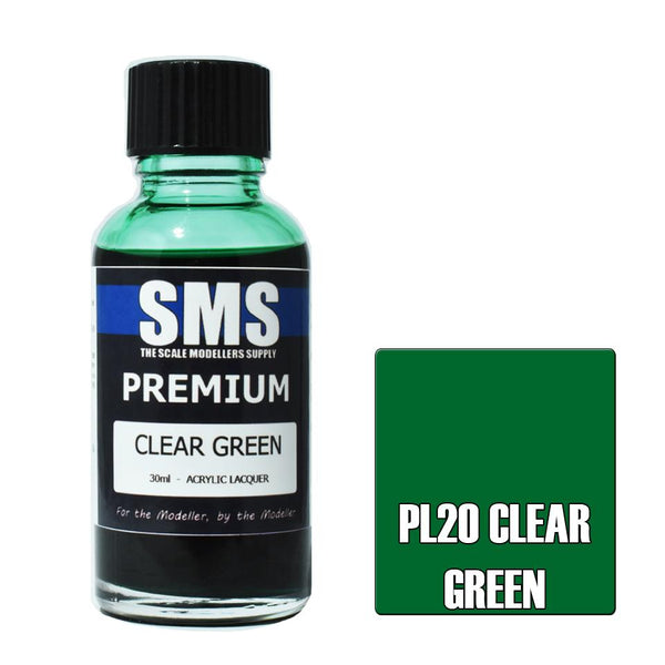 SMS Premium Clear Green Acrylic Lacquer 30ml