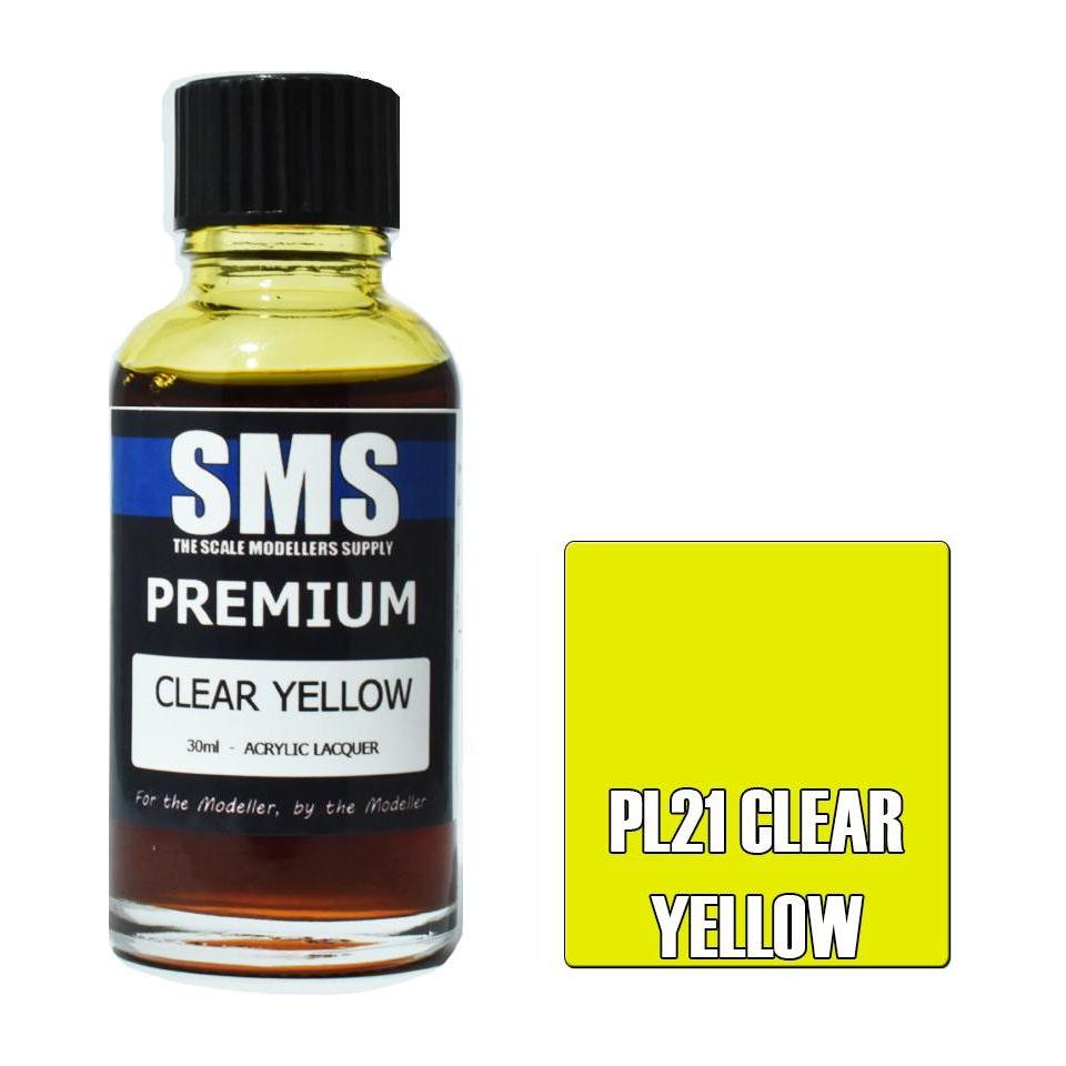 SMS Premium Clear Yellow Acrylic Lacquer 30ml